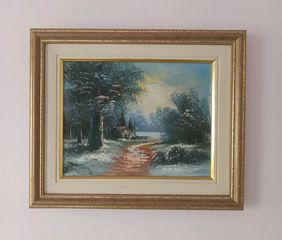 Ενυπόγραφη Ελαιογραφία 38x32,5 εκ
