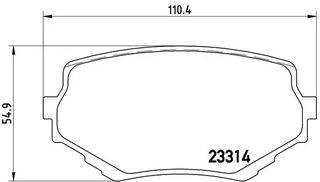 Σετ τακάκια, Δισκόφρενα Brembo P 79 009