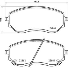 Σετ τακάκια, Δισκόφρενα Brembo P 50 144