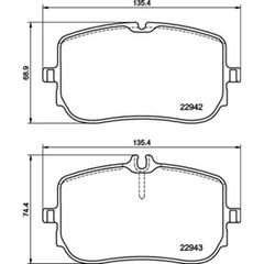Σετ τακάκια, Δισκόφρενα Brembo P 50 157