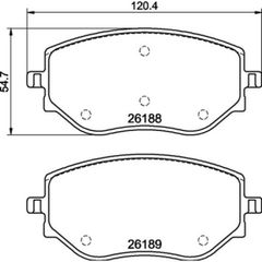 Σετ τακάκια, Δισκόφρενα Brembo P 68 073