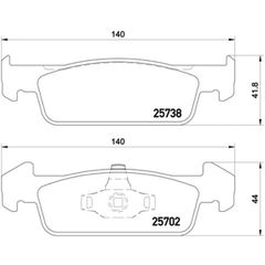 Σετ τακάκια, Δισκόφρενα Brembo P 68 060
