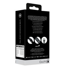 Ouch Full Body Bondage Belts - Black-thumb-5