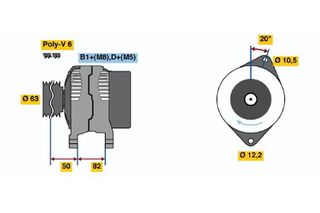 BOSCH ΔΥΝΑΜΟ FIAT BOSCH 0124215002
