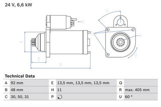 BOSCH BX ΜΙΖΑ SCANIA BOSCH 0986012480