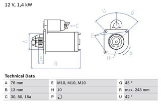 BOSCH BX ΜΙΖΑ FORD BOSCH 0986015150