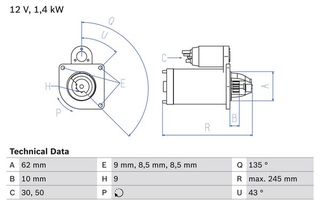BOSCH BX ΜΙΖΑ ALFA ROMEO BOSCH 0 986 015 630