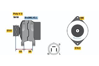 BOSCH ΔΥΝΑΜΟ SUZUKI BOSCH 0986038471