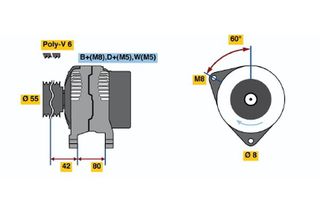 BOSCH BX ΔΥΝΑΜΟ FORD BOSCH 0986038650