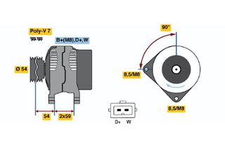 BOSCH ΔΥΝΑΜΟ VAG BOSCH 0986039440