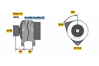 BOSCH ΔΥΝΑΜΟ VAG BOSCH 0986039690