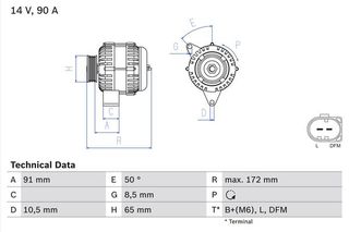 BOSCH BX ΔΥΝΑΜΟ HONDA BOSCH 0 986 041 990