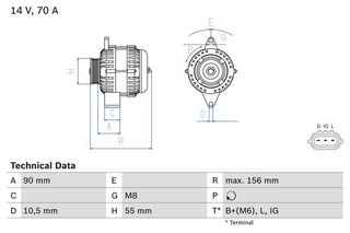 BOSCH BX ΔΥΝΑΜΟ SUZUKI BOSCH 0 986 045 751