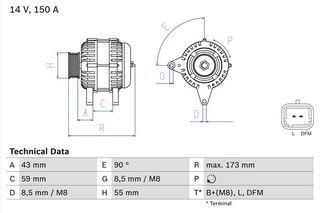 BOSCH BX ΔΥΝΑΜΟ RENAULT BOSCH 0 986 080 290