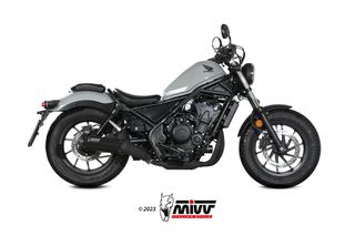 Mivv Εξάτμιση Τελικό HR-1 Black S.Steel/Carbon End Honda CMX 500 Rebel 2022 - 2024**