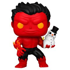 POP figure Marvel Red Hulk with Snowman-thumb-1