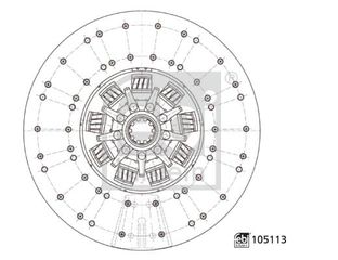 FEBI ΔΙΣΚΟΣ ΣΥΜΠΛΕΚΤΗ FEBI BILSTEIN 105113