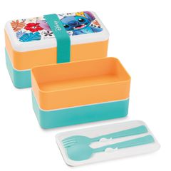 STITCH - Lunch Box 18x10cm - White-thumb-1