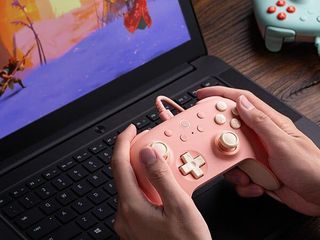 8BitDo Ultimate 2C Wired Pad Peach / PC-thumb-1