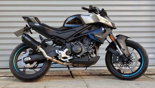 Race Guns Exhausts Trioval TRF Black Για CF MOTO NK 450  2024 (Ελληνικής Κατασκευής)