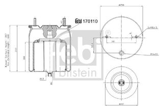 FEBI ΦΟΥΣΚΑ ΠΝΕΥΜΑΤΙΚΗΣ ΑΝΑΡΤΗΣΗΣ FEBI BILSTEIN 170110