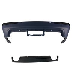 Πίσω προφυλακτήρας BMW E39 sedan με διπλό diffuser - M5 design με ανοίγματα parktronic-thumb-3