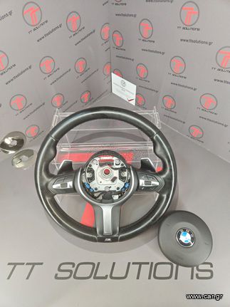 BMW F20, F21, F22, F23, F30, F34, F35, F32, F36 Σπορ τιμόνι Μ δέρμα με paddles 32307848338