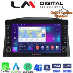 MEGASOUND - LM ZG8308 GPS Οθόνη OEM Multimedia Αυτοκινήτου για Jeep Grand Cherokee  2004 > 2011 with Navi (CarPlay/AndroidAuto/BT/GPS/WIFI/GPRS)