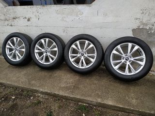 AUDI ORIGINAL 7*18  5*112. ET43. SILVER & BRIDGESTONE 235/55R18. DOT 22/24
