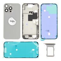 For iPhone/iPad (AP16PM0024GRPSP) Rear Cover (Pulled A) incl. small parts - Grey, For iPhone 16 Pro Max