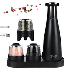 Spice mill set Adler AD 4449B Black-thumb-4