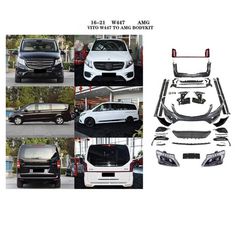 Body Kit Για Mercedes-Benz Vito EAUTOSHOP GR Body Kit Για Mercedes-Benz Vito W447 16-21 Amg Look Με Προφυλακτήρες, Πλαινά, Φανάρια, Μπούκες