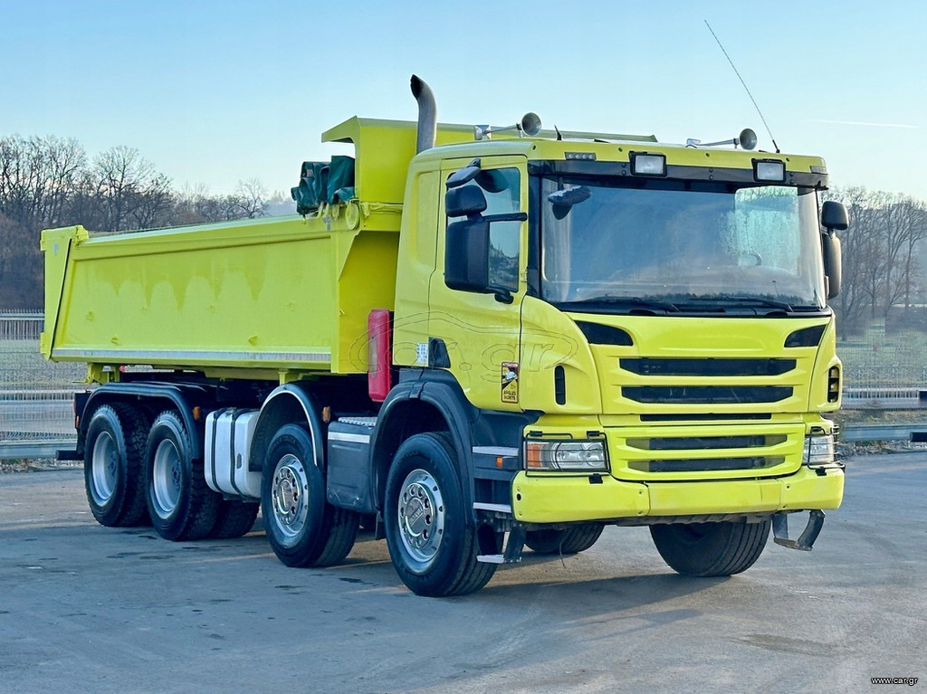 Ανατροπή Scania 2014 P 400 ανατρεπόμενο 5,90 m + BORDMATIC * 8x4 * TOP!