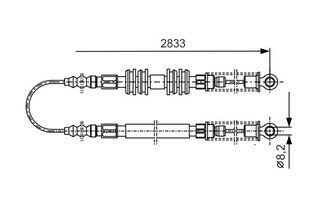 BOSCH ΝΤΙΖΑ ΧΕΙΡΟΦΡΕΝΟΥ FIAT BOSCH 1 987 477 296