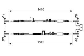 BOSCH ΝΤΙΖΑ ΧΕΙΡΟΦΡΕΝΟΥ BOSCH 1 987 482 560