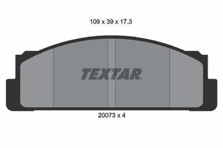 TEXTAR (022 00)  ΔΙΣΚΟΦΡΕΝΑ FIAT TEXTAR 2007304