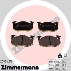 ZIMMERMANN ΔΙΣΚΟΦΡΕΝΑ PSA ZIMMERMANN 20974.110.1