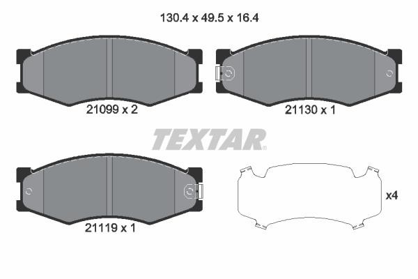 TEXTAR ΔΙΣΚΟΦΡΕΝΑ NISSAN TEXTAR 2109902