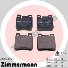 ZIMMERMANN ΔΙΣΚΟΦΡΕΝΑ MERCEDES ZIMMERMANN 21305.155.1
