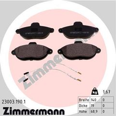 ZIMMERMANN ΔΙΣΚΟΦΡΕΝΑ FIAT ZIMMERMANN 23003.190.1