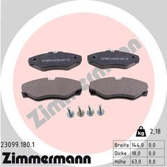 ZIMMERMANN ΔΙΣΚΟΦΡΕΝΑ OPEL ZIMMERMANN 23099.180.1