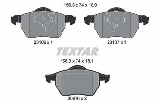 TEXTAR (390 50) ΔΙΣΚΟΦΡΕΝΑ VOLVO (18.9 mm) TEXTAR 2310601