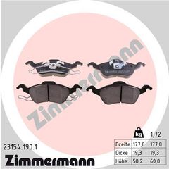 ZIMMERMANN ΔΙΣΚΟΦΡΕΝΑ FORD ZIMMERMANN 23154.190.1