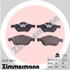 ZIMMERMANN ΔΙΣΚΟΦΡΕΝΑ RENAULT ZIMMERMANN 23215.180.1