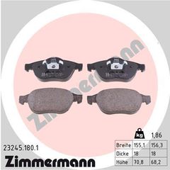 ZIMMERMANN ΔΙΣΚΟΦΡΕΝΑ RENAULT ZIMMERMANN 23245.180.1