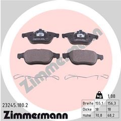 ZIMMERMANN ΔΙΣΚΟΦΡΕΝΑ RENAULT ZIMMERMANN 23245.180.2