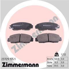 ZIMMERMANN ΔΙΣΚΟΦΡΕΝΑ HONDA ZIMMERMANN 23729.155.1