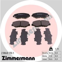 ZIMMERMANN ΔΙΣΚΟΦΡΕΝΑ HONDA ZIMMERMANN 23868.170.1