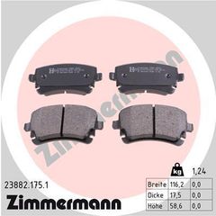 ZIMMERMANN ΔΙΣΚΟΦΡΕΝΑ VAG ZIMMERMANN 23882.175.1