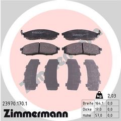 ZIMMERMANN ΔΙΣΚΟΦΡΕΝΑ NISSAN ZIMMERMANN 23970.170.1